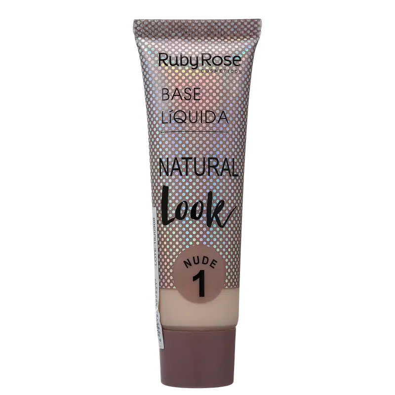 Ruby Rose Natural Look Nude 1 - Base Líquida 29ml