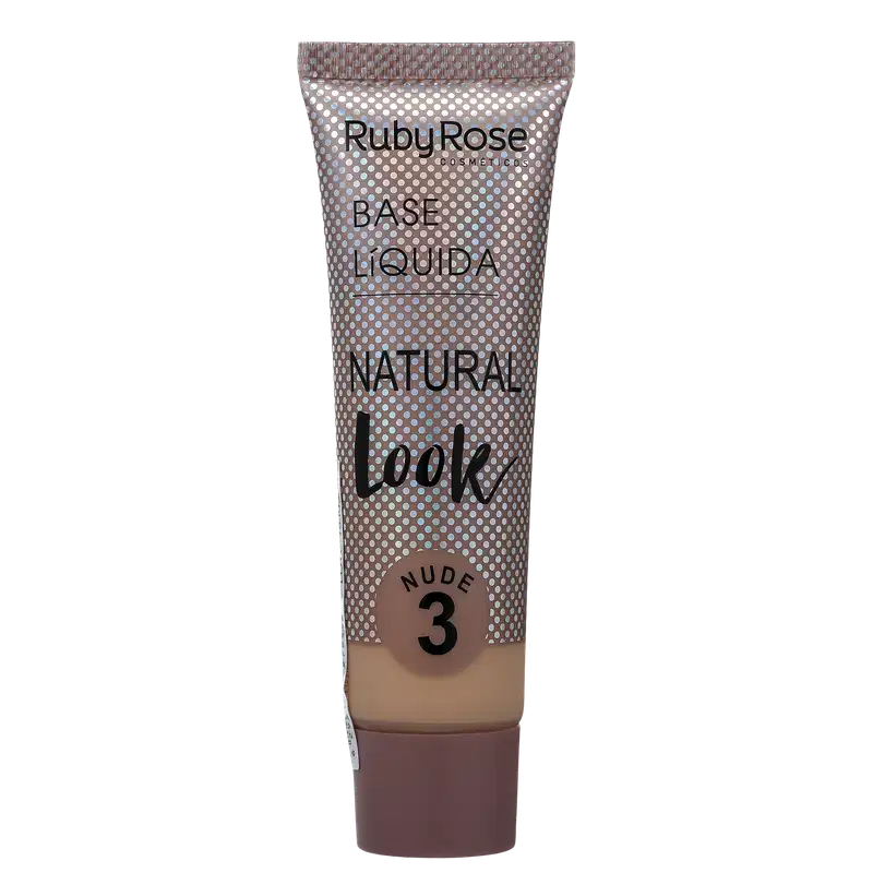 Ruby Rose Natural Look Nude 3 - Base Líquida 29ml