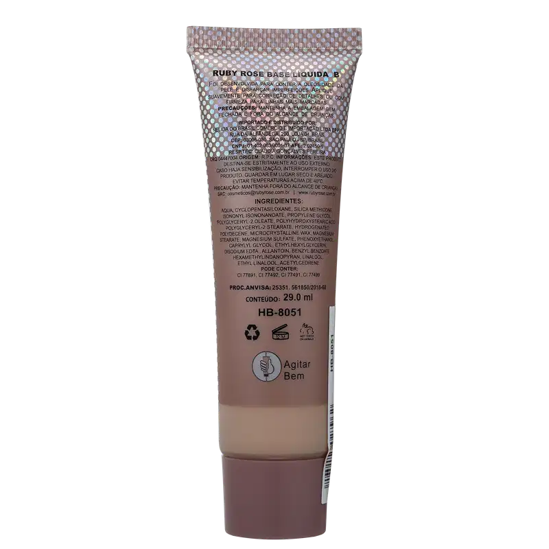 Ruby Rose Natural Look Nude 4 - Base Líquida 29ml
