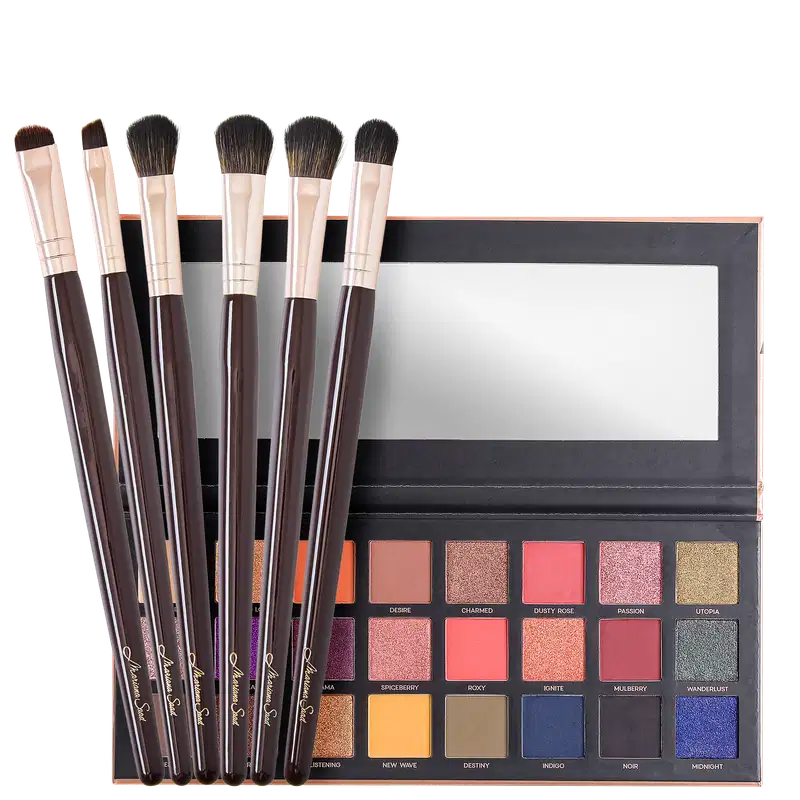 Kit Océane 24 Eyeshadow Palette Eye Brushes (7 Produtos)