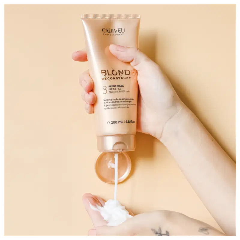 Cadiveu Professional Blonde Reconstructor Acidic - Máscara Acidificante 200ml