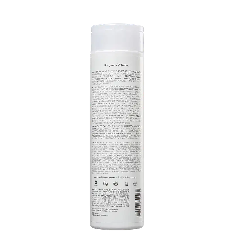 Braé Gorgeous Volume - Shampoo 250ml