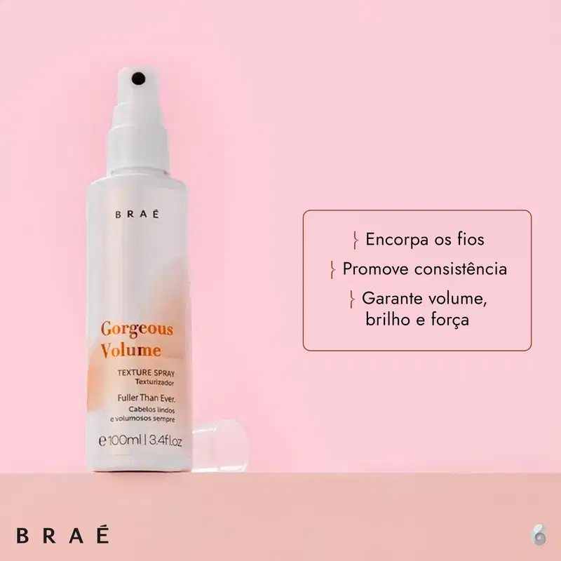 Braé Gorgeous Volume - Spray Texturizador 100ml