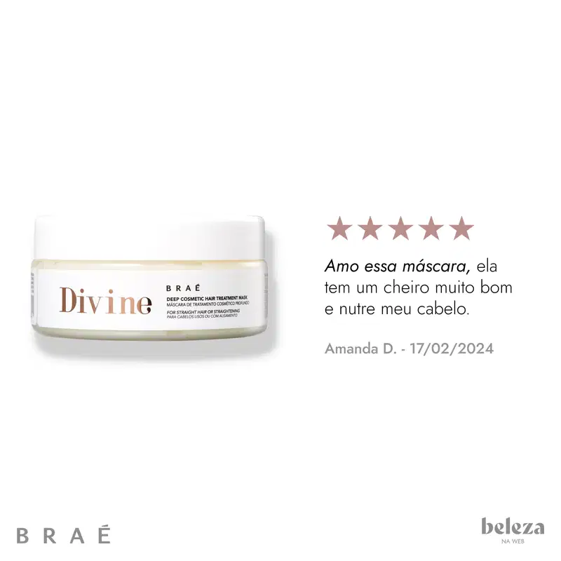 Braé Divine Home Care - Máscara Capilar 200g