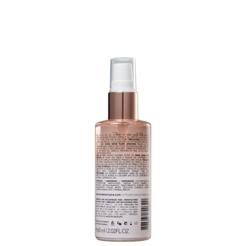 Braé Divine Plume Sensation - Sérum Reparador Capilar 60ml