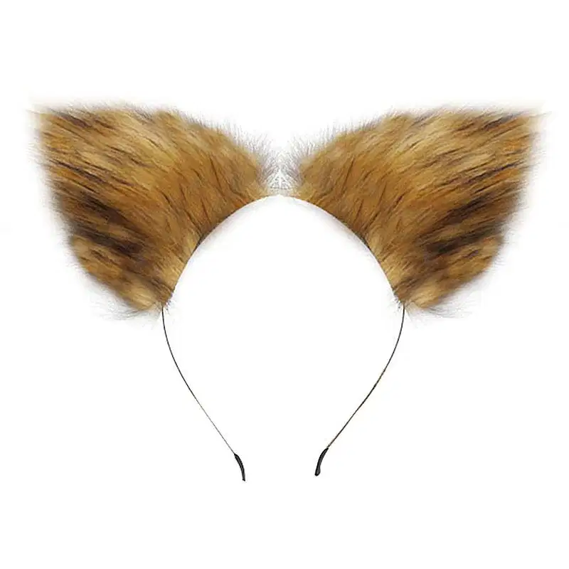 Kit Fetiche Plug Anal M Rabo de Raposa com Tiara de Orelhas