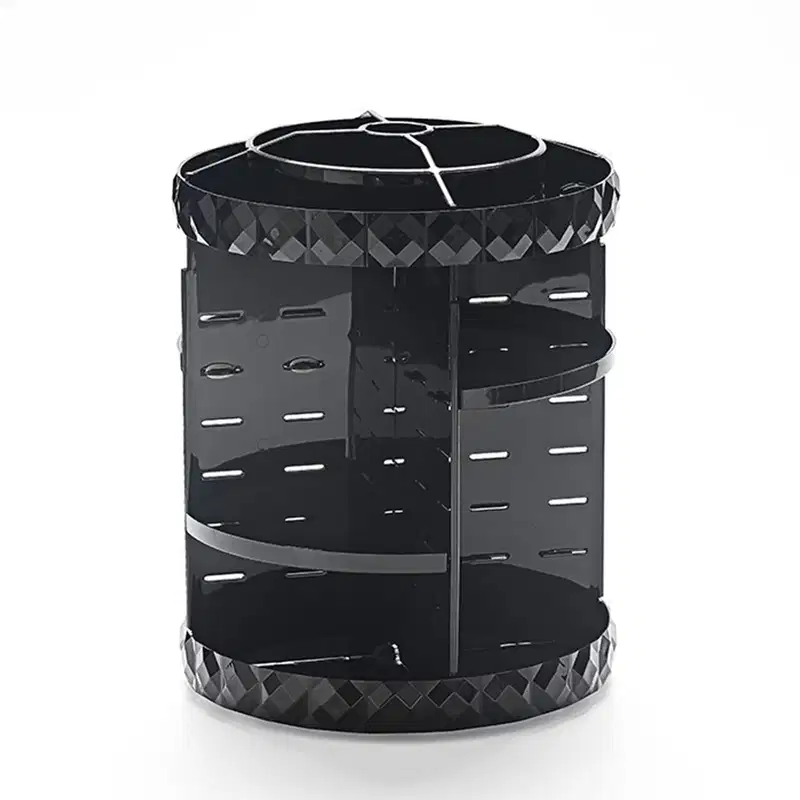 Organizador Giratório Black para Maquiagem e Cosméticos Diamond