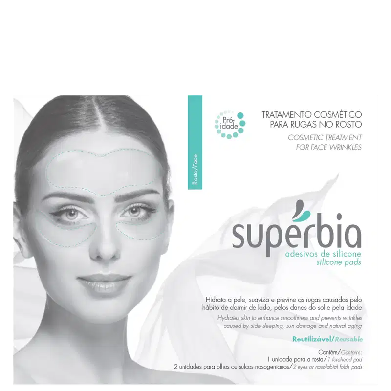 Supérbia Adesivos de Silicone Rosto - Tratamento Redutor de Linhas (3 Unidades)