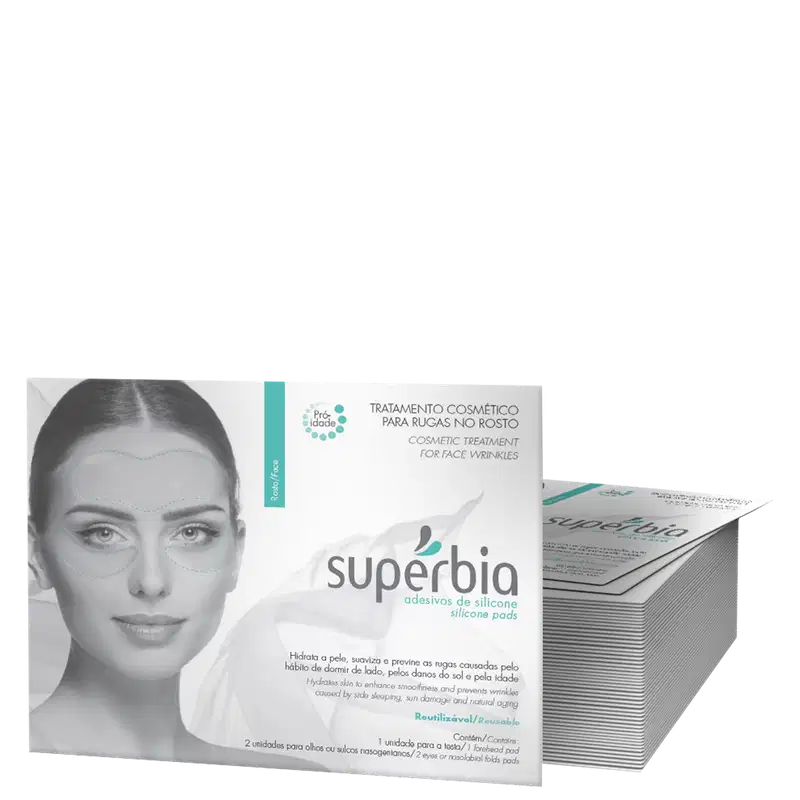 Supérbia Adesivos de Silicone Rosto - Tratamento Redutor de Linhas (3 Unidades)