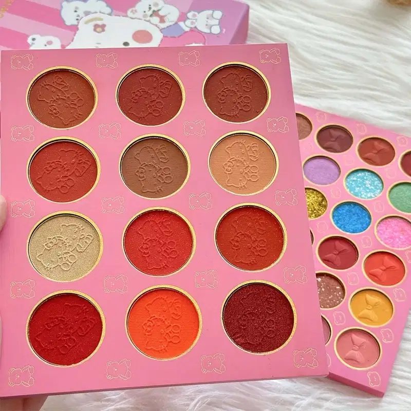 Paleta de Sombras com 19 Cores Vibrantes e Multicoloridas MultiColor
