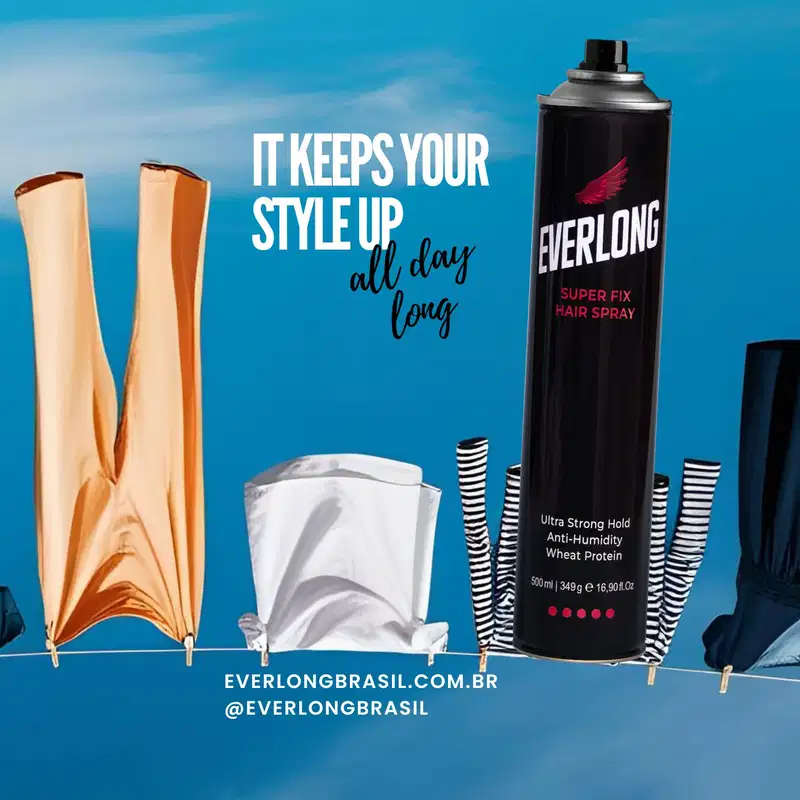 Everlong Super Fix Hair Spray Ultra Strong - Spray Fixador 500ml