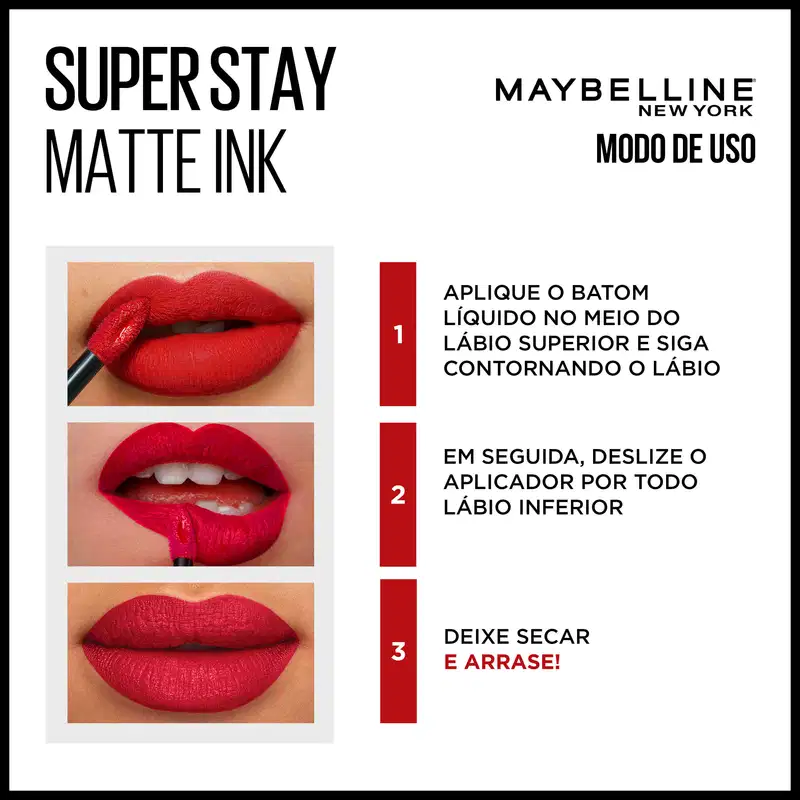 Maybelline Superstay Matte Ink Pink Edition 160 Mover - Batom Líquido Longa Duração 5ml