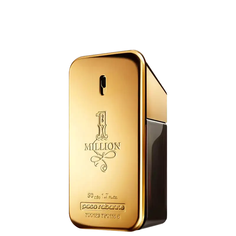 A imagem mostra o Perfume importado masculino 1 Million de Rabanne.