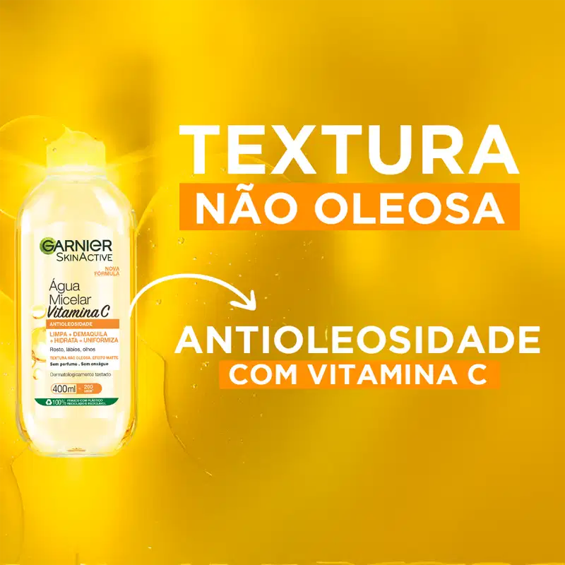 Garnier SkinActive Vitamina C Antioleosidade - Água Micelar 400ml