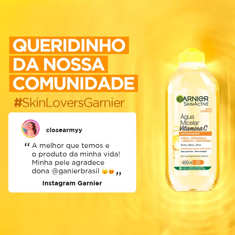 Garnier SkinActive Vitamina C Antioleosidade - Água Micelar 400ml