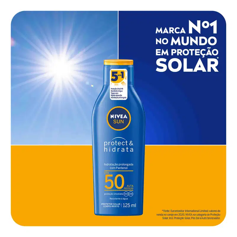 NIVEA Sun Protect & Hidrata FPS50 - Protetor Solar 125ml