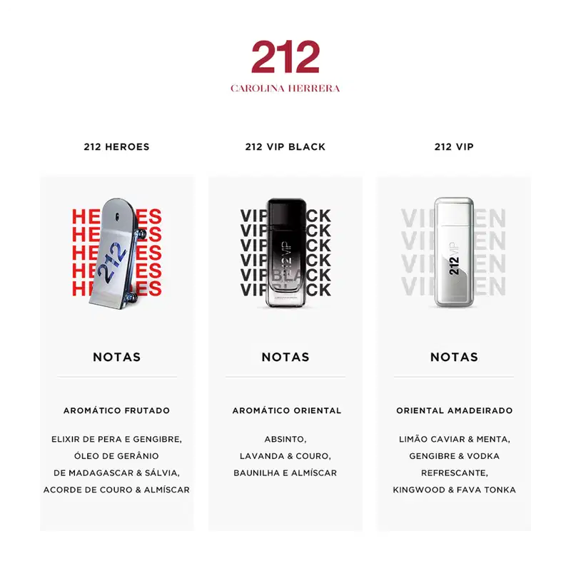 212 VIP Men Carolina Herrera Eau de Toilette - Perfume Masculino 50ml
