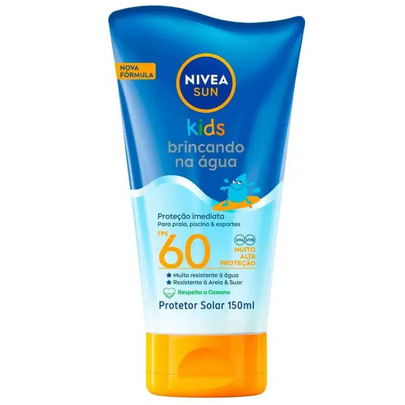 NIVEA SUN Kids Brincando na Água FPS 60 - Protetor Solar Infantil 150ml