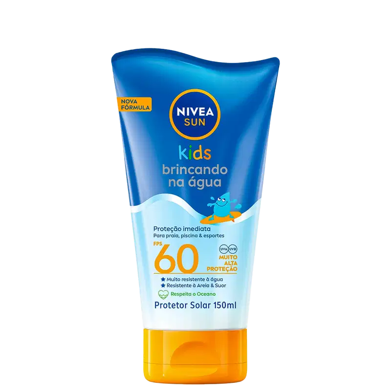 NIVEA SUN Kids Brincando na Água FPS 60 - Protetor Solar Infantil 150ml