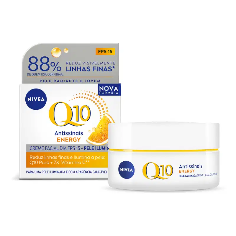 NIVEA Q10 Energy Dia FPS 15 - Creme Facial Antissinais 50g