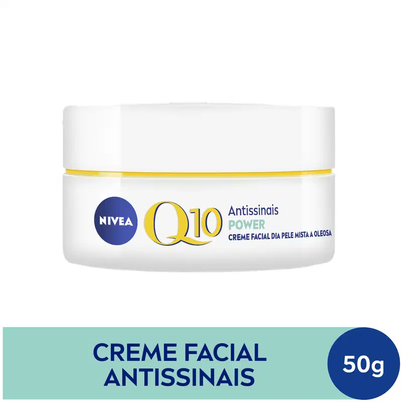 NIVEA Q10 Power Dia FPS 30 Pele Mista a Oleosa - Creme Facial Antissinais 50g