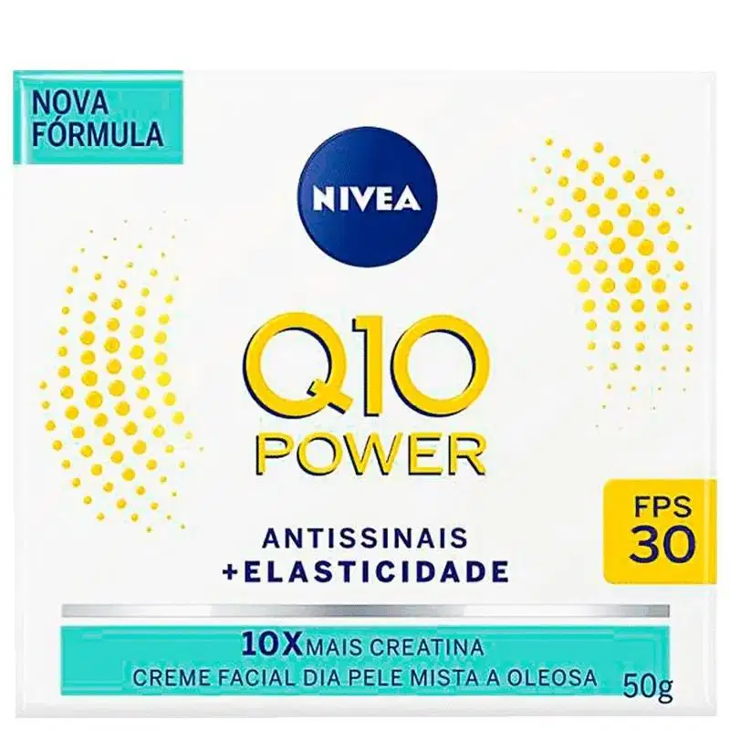NIVEA Q10 Power Dia FPS 30 Pele Mista a Oleosa - Creme Facial Antissinais 50g