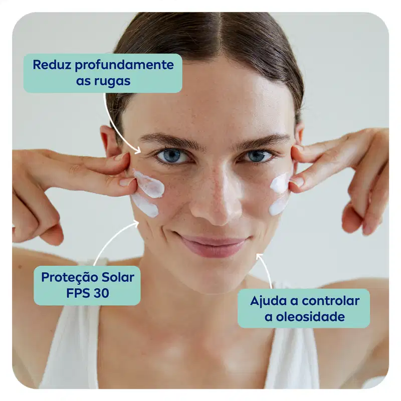 NIVEA Q10 Power Dia FPS 30 Pele Mista a Oleosa - Creme Facial Antissinais 50g