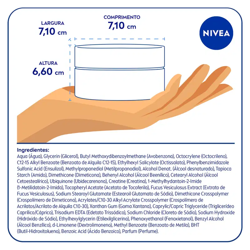NIVEA Q10 Power Dia FPS 30 Pele Mista a Oleosa - Creme Facial Antissinais 50g