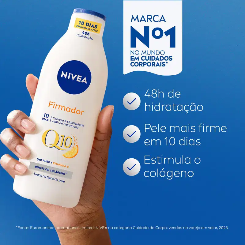 NIVEA Firmador Q10 + Vitamina C Todos os Tipos de Pele - Loção Hidratante 200ml