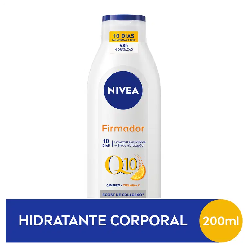 NIVEA Firmador Q10 + Vitamina C Todos os Tipos de Pele - Loção Hidratante 200ml