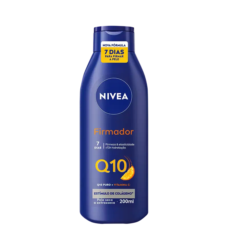 NIVEA Firmador Q10 + Vitamina C Pele Seca - Loção Hidratante Corporal 200ml
