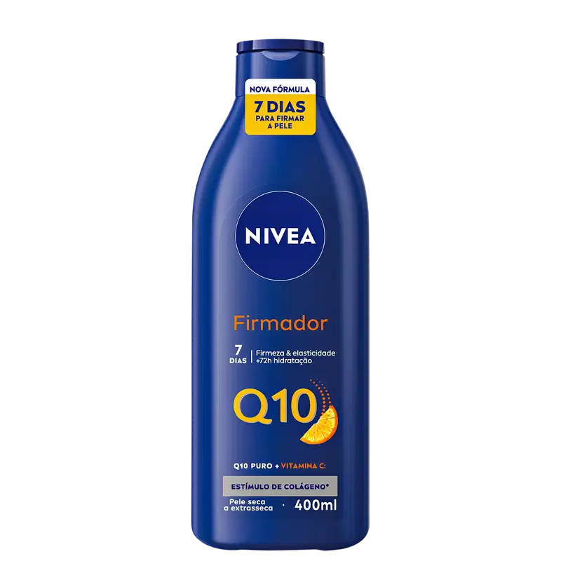 NIVEA Firmador Q10 + Vitamina C Pele Seca - Loção Hidratante Corporal 400ml