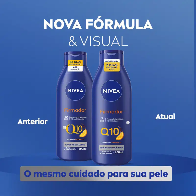 NIVEA Firmador Q10 + Vitamina C Pele Seca - Loção Hidratante Corporal 400ml
