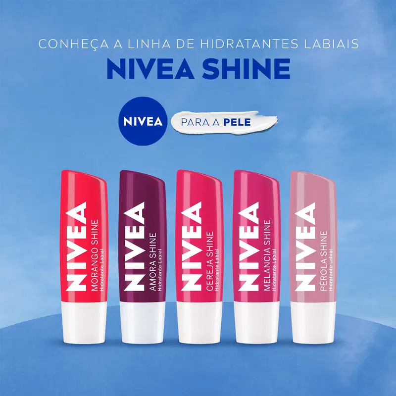 NIVEA Morango Shine - Hidratante Labial 4,8g