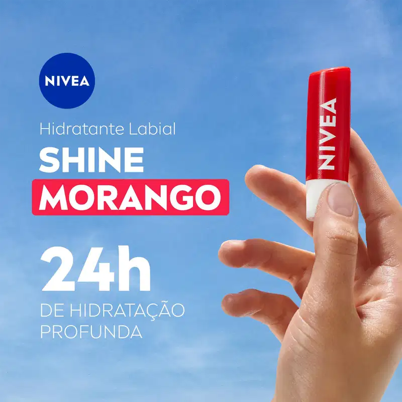 NIVEA Morango Shine - Hidratante Labial 4,8g
