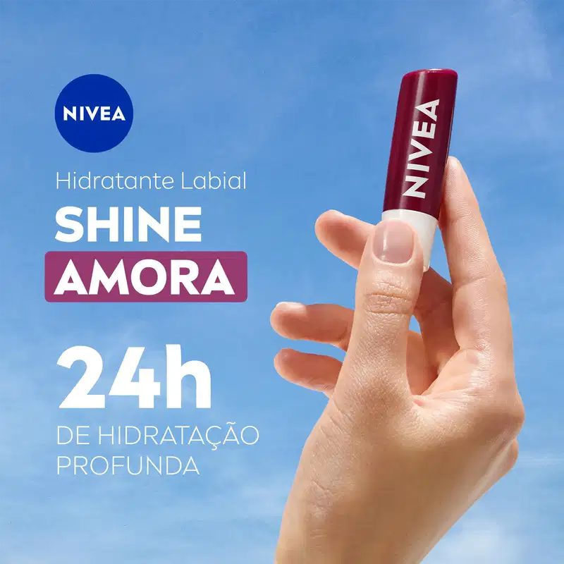 Nivea Shine Amora - Hidratante Labial 4,8g