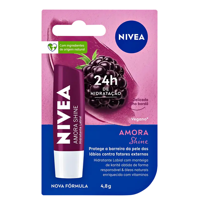 Nivea Shine Amora - Hidratante Labial 4,8g
