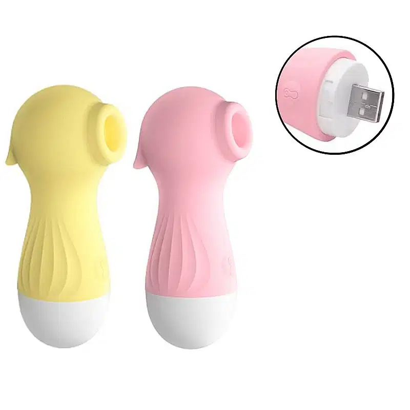 Sugador de Clitóris Sexy Import Pocotó Amarelo, 1 produto.