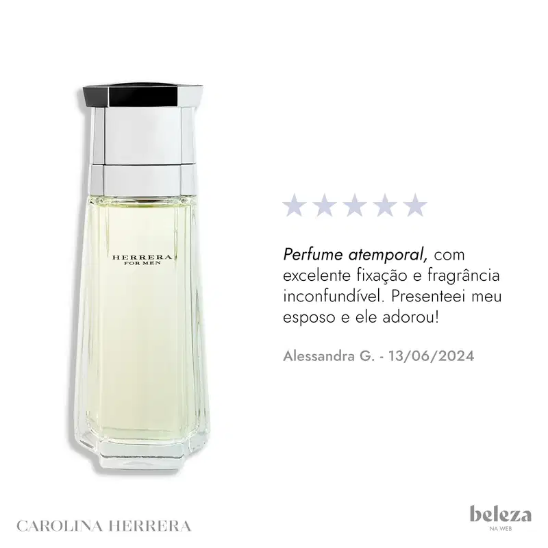 Herrera For Men Carolina Herrera Eau de Toilette - Perfume Masculino 100ml