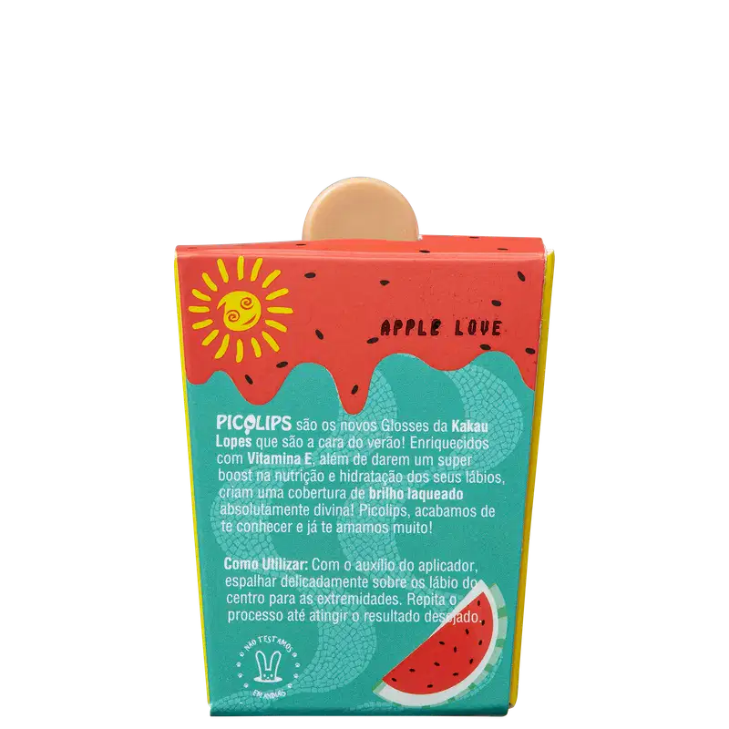 Kakau Lopes Picolips Apple Love - Gloss Labial 3ml