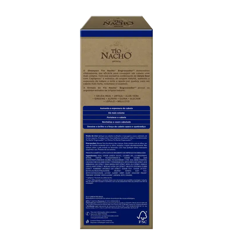 Tío Nacho Engrossador - Shampoo Antiqueda 415ml