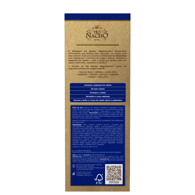 Tío Nacho Engrossador - Shampoo Antiqueda 415ml