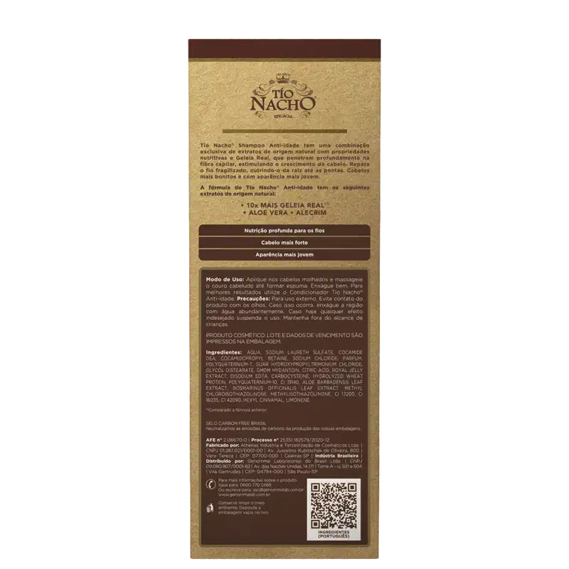 Tío Nacho Antiqueda Anti-Idade - Shampoo 415ml