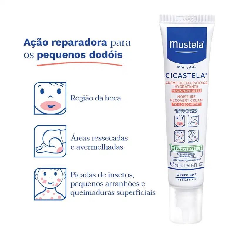 Mustela Cicastela - Creme Hidratante Reparador 40ml