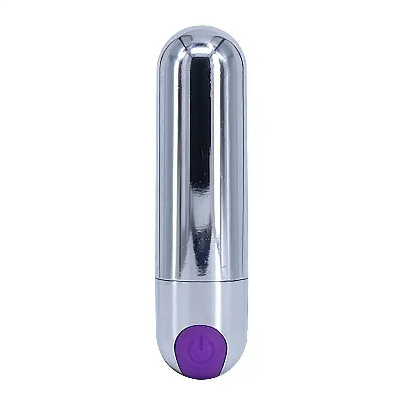 Power Bullet Recarregável com 10 Modos de Vibração Green Baby - Prata