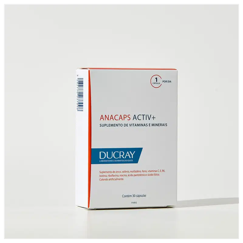 Ducray Anacaps Activ+ Antiqueda - Suplemento Vitamínico (30 Cápsulas)