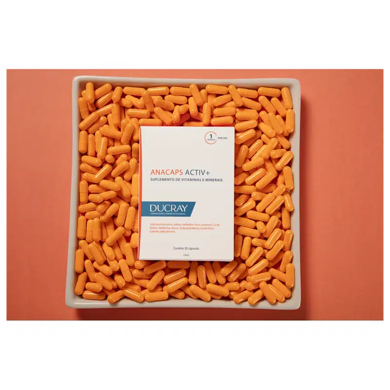 Ducray Anacaps Activ+ Antiqueda - Suplemento Vitamínico (30 Cápsulas)