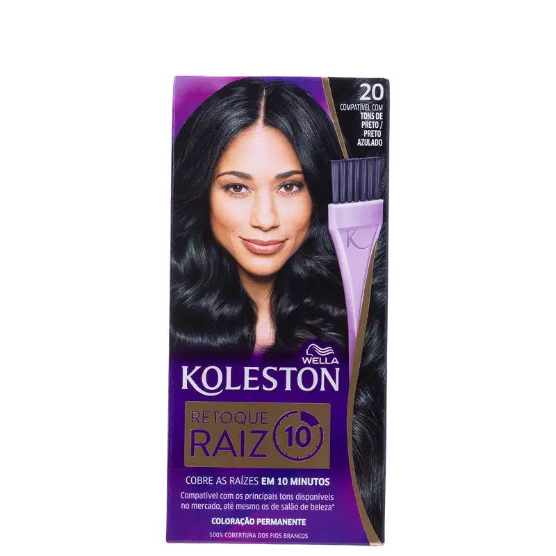 Koleston Retoque Raiz 20 Preto Azulado - Coloração