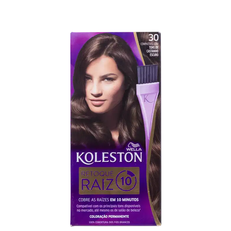Koleston Retoque Raiz 30 Castanho Escuro - Coloração