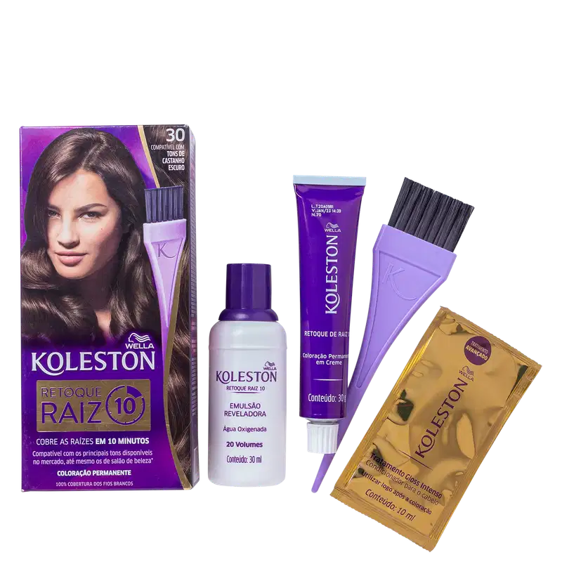 Koleston Retoque Raiz 30 Castanho Escuro - Coloração
